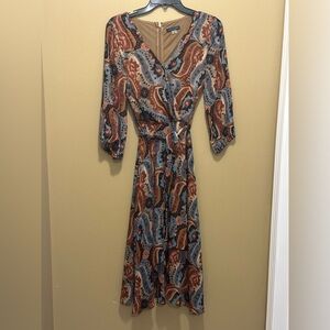 Paisley Print Maxi Dress